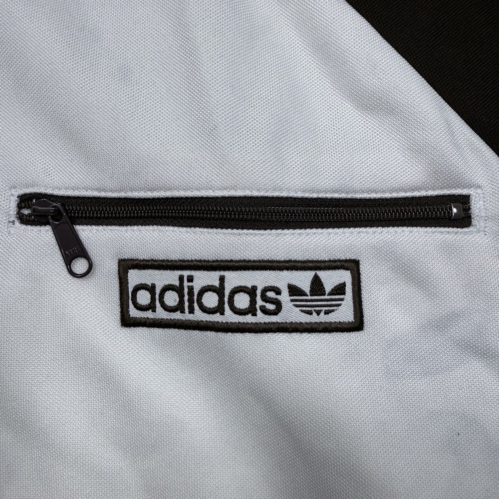 Adidas Originals Trefoil Track Jacket Brown Cream L Full Zip - Picture 2 of 11